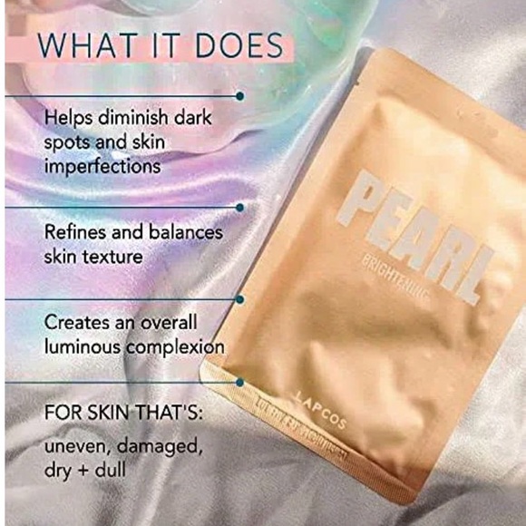 LAPCOS Brightening Sheet Mask - PEARL - Picture 7 of 9